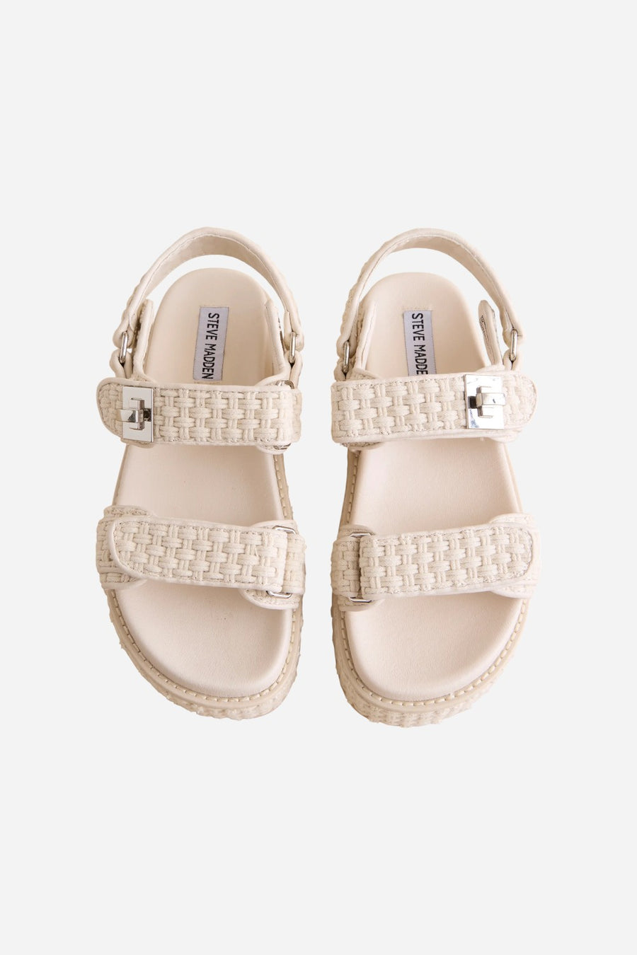 Steve Madden Bigmona Flatform in Bone Woven