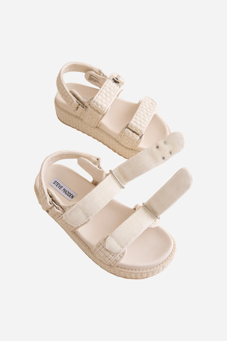 Steve Madden Bigmona Flatform in Bone Woven