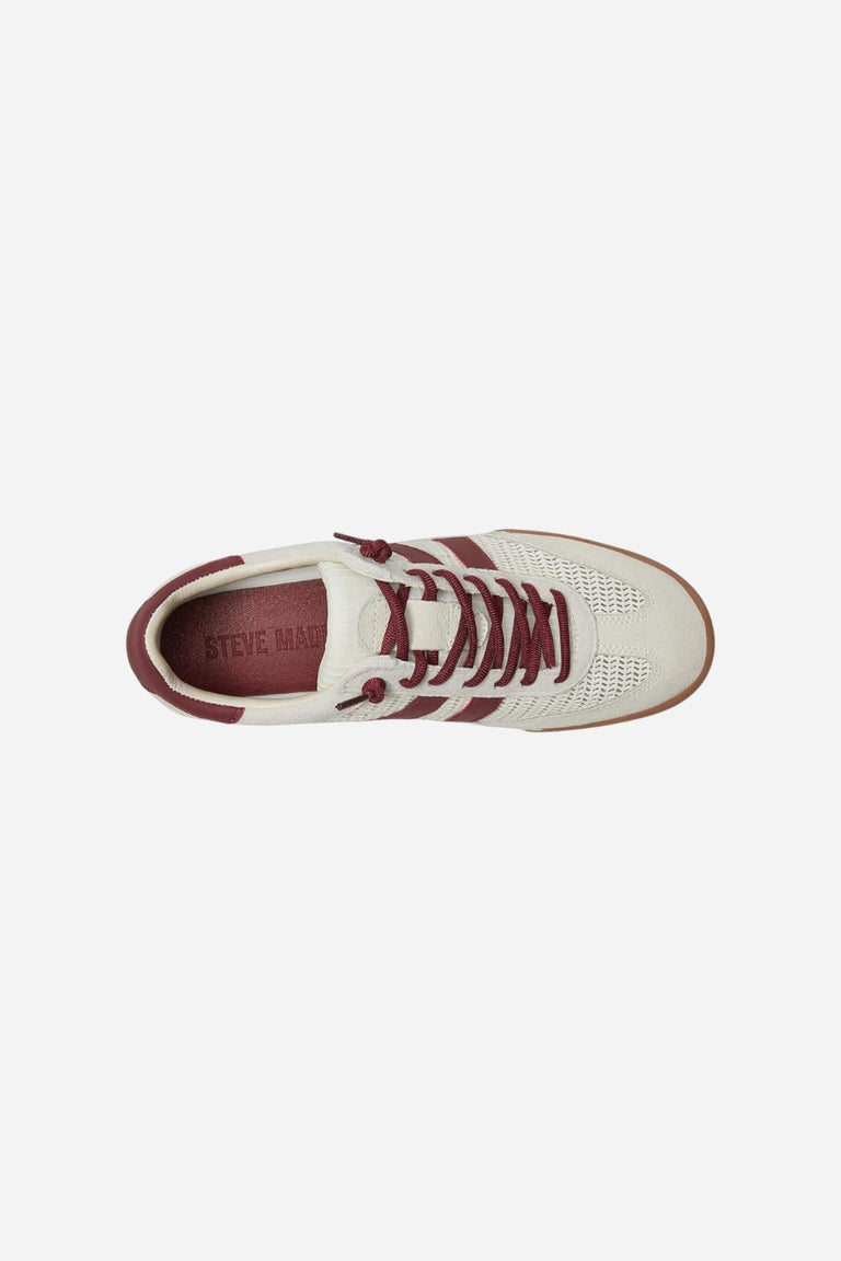 Steve Madden Women's Madrid Sneaker - Burgundy Casual Fashion Sneakers