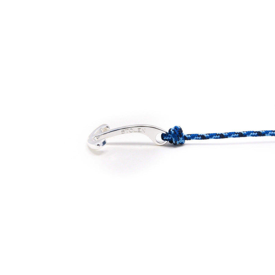 Stolen Riches Atlantic Silver Wrist Anchor in Camo Blue