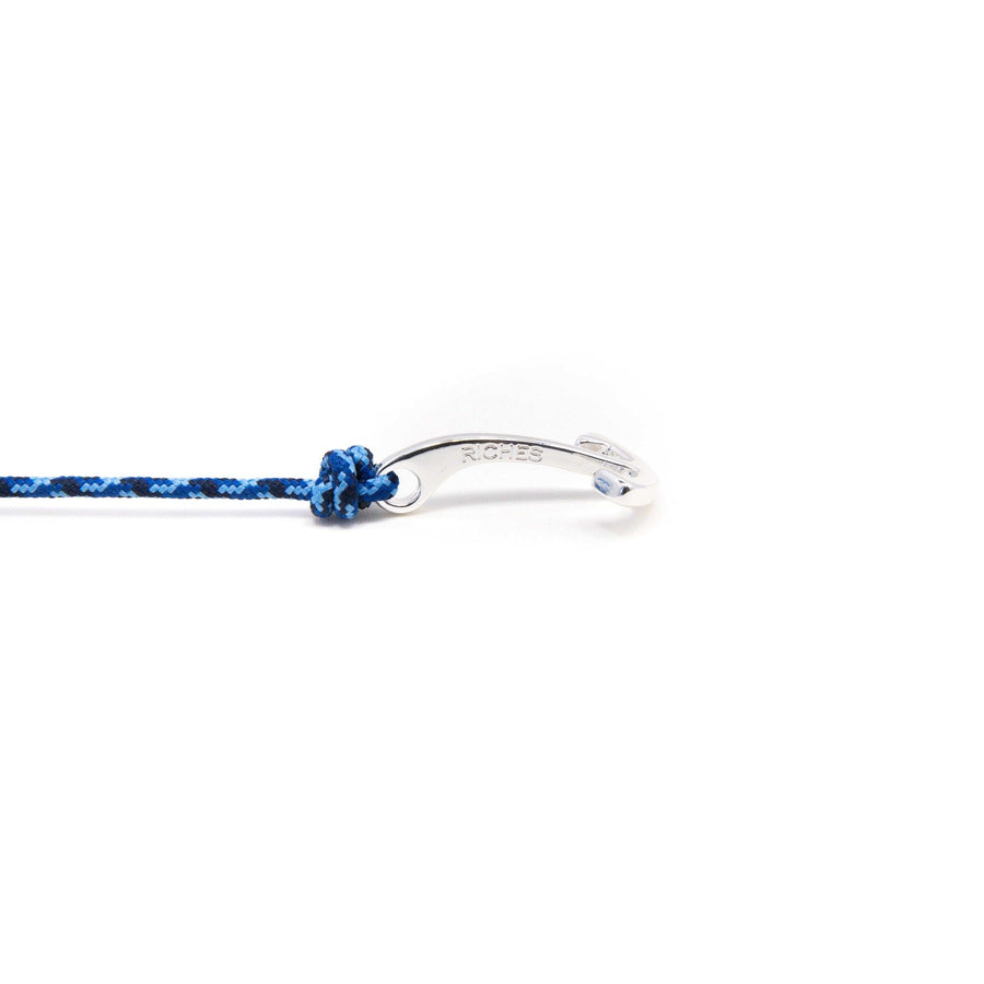 Stolen Riches Atlantic Silver Wrist Anchor in Camo Blue