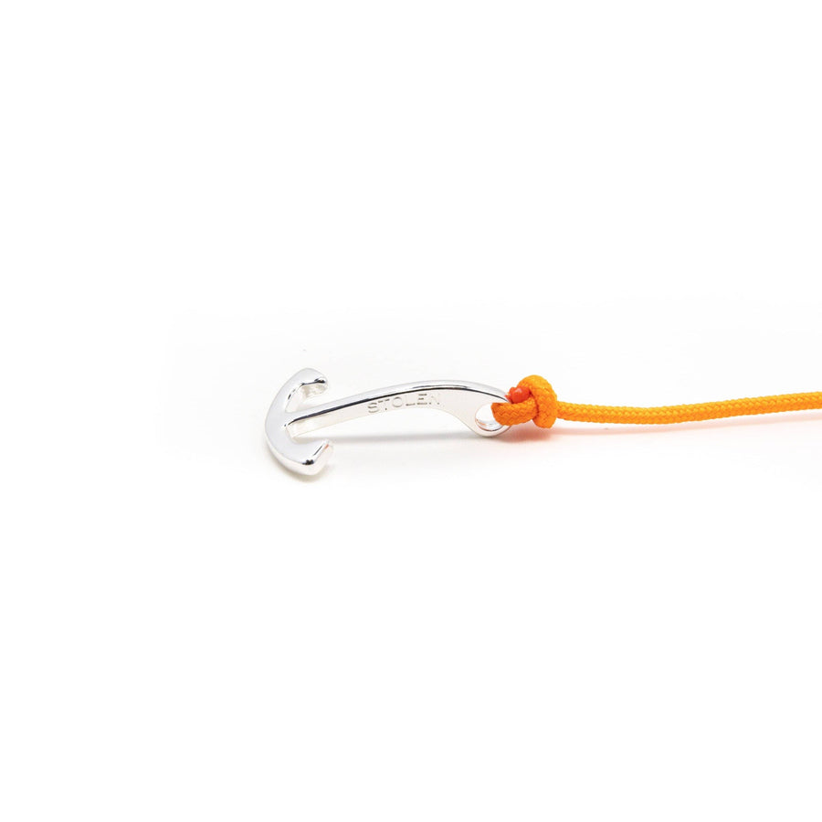 Stolen Riches Atlantic Silver Wrist Anchor in Tiqui Orange