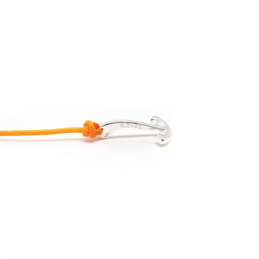 Stolen Riches Atlantic Silver Wrist Anchor in Tiqui Orange