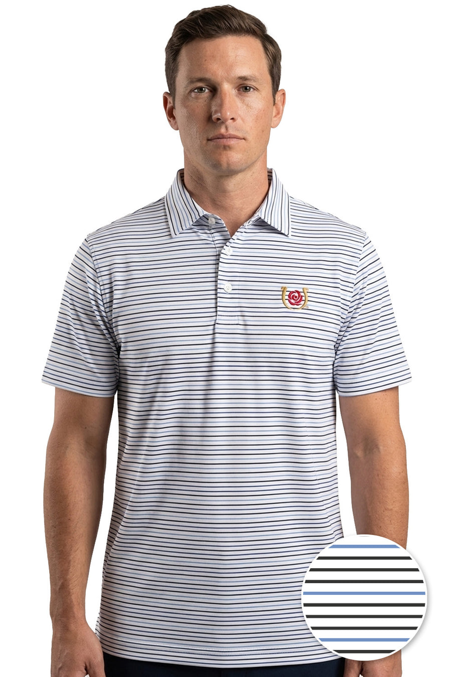 Kentucky Derby 152 Grandstand Stripe Polo