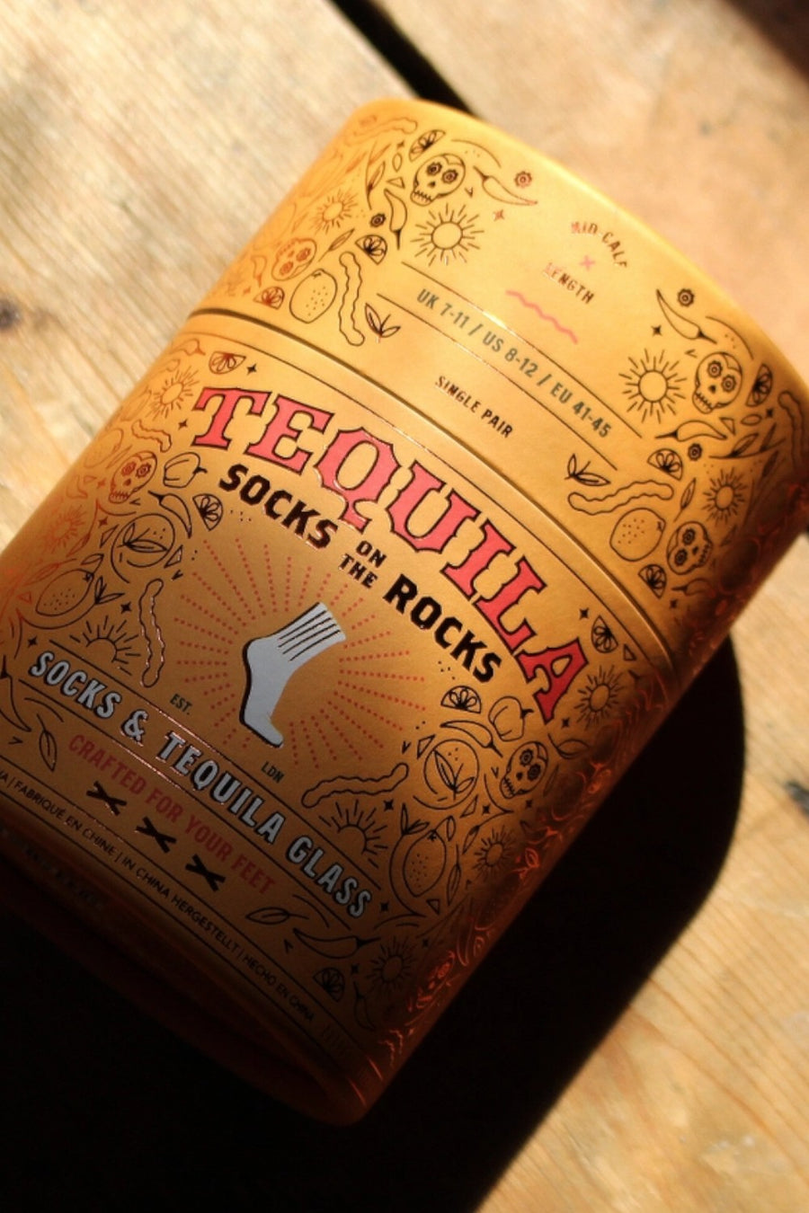 Suck UK Tequila Socks On The Rocks