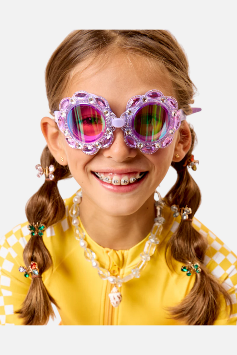Super Smalls Lavender Haze Swim Goggles – side view