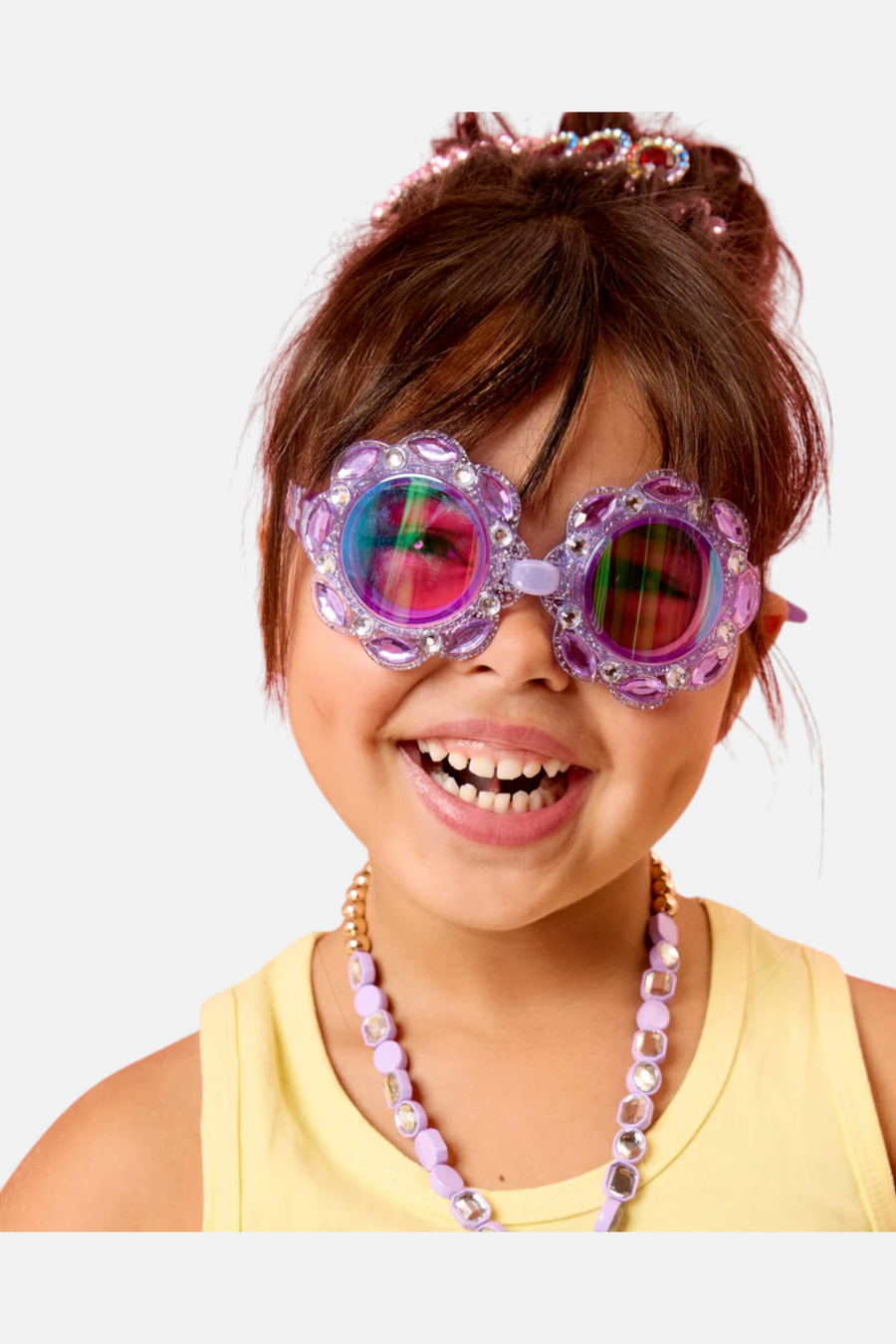 Super Smalls Lavender Haze Swim Goggles – flat lay