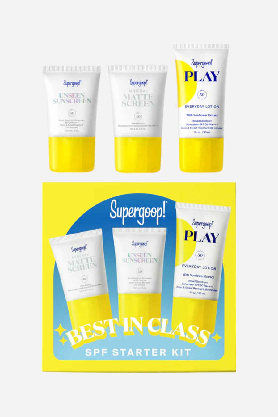 Supergoop Best in Class SPF Starter Kit