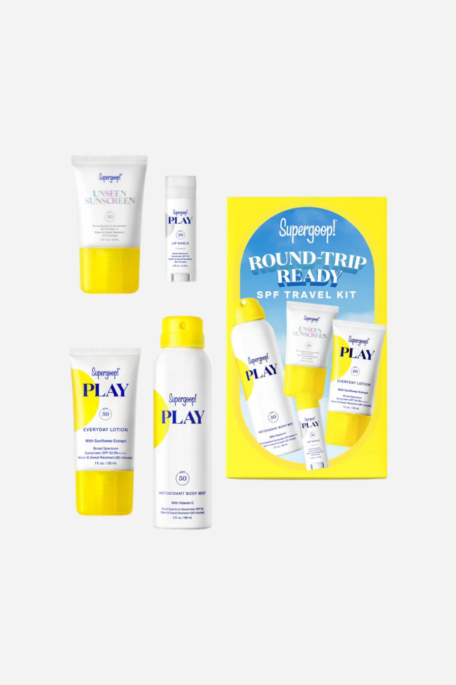 Supergoop Round Trip Ready SPF Travel Kit