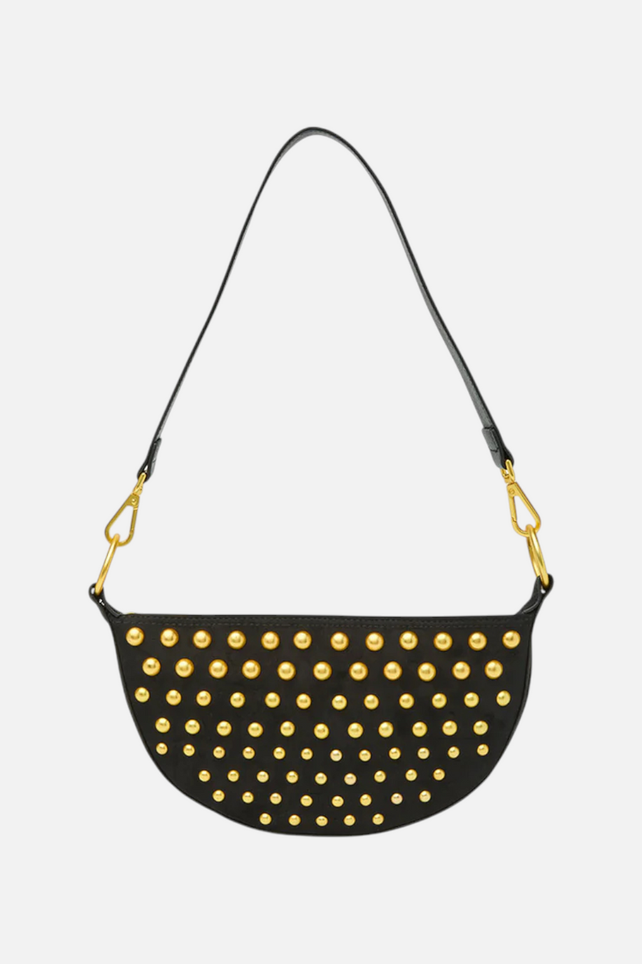Think Royln Superstar Handbag in Black with Gold Studs