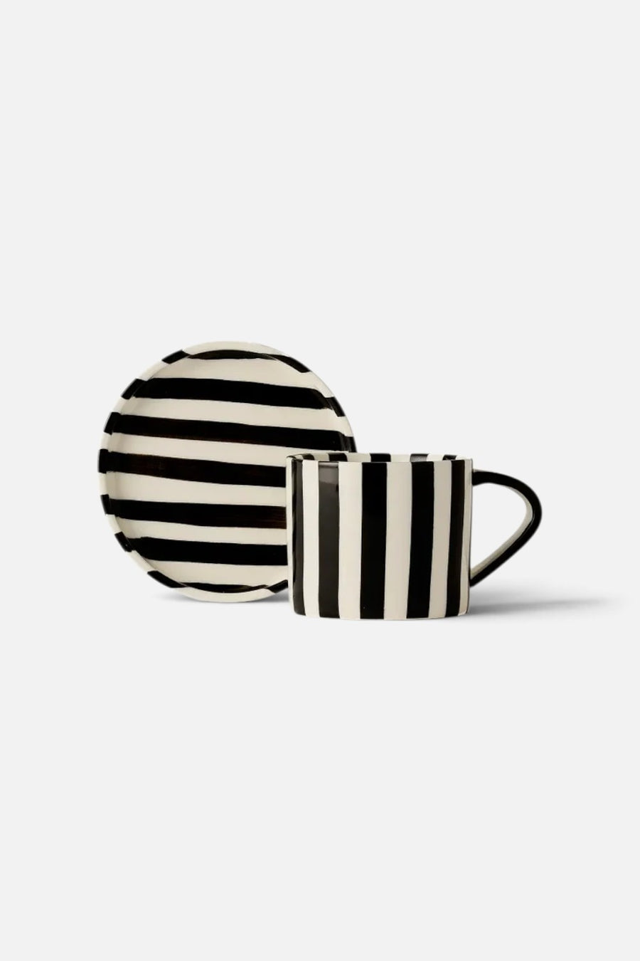 Teaspressa Tratto Striped Cafe Cup & Saucer Set