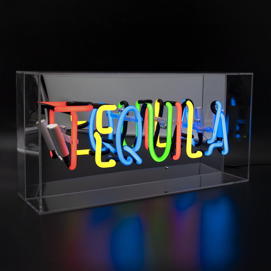 Locomocean 'Tequila' Acrylic Box Neon Sign