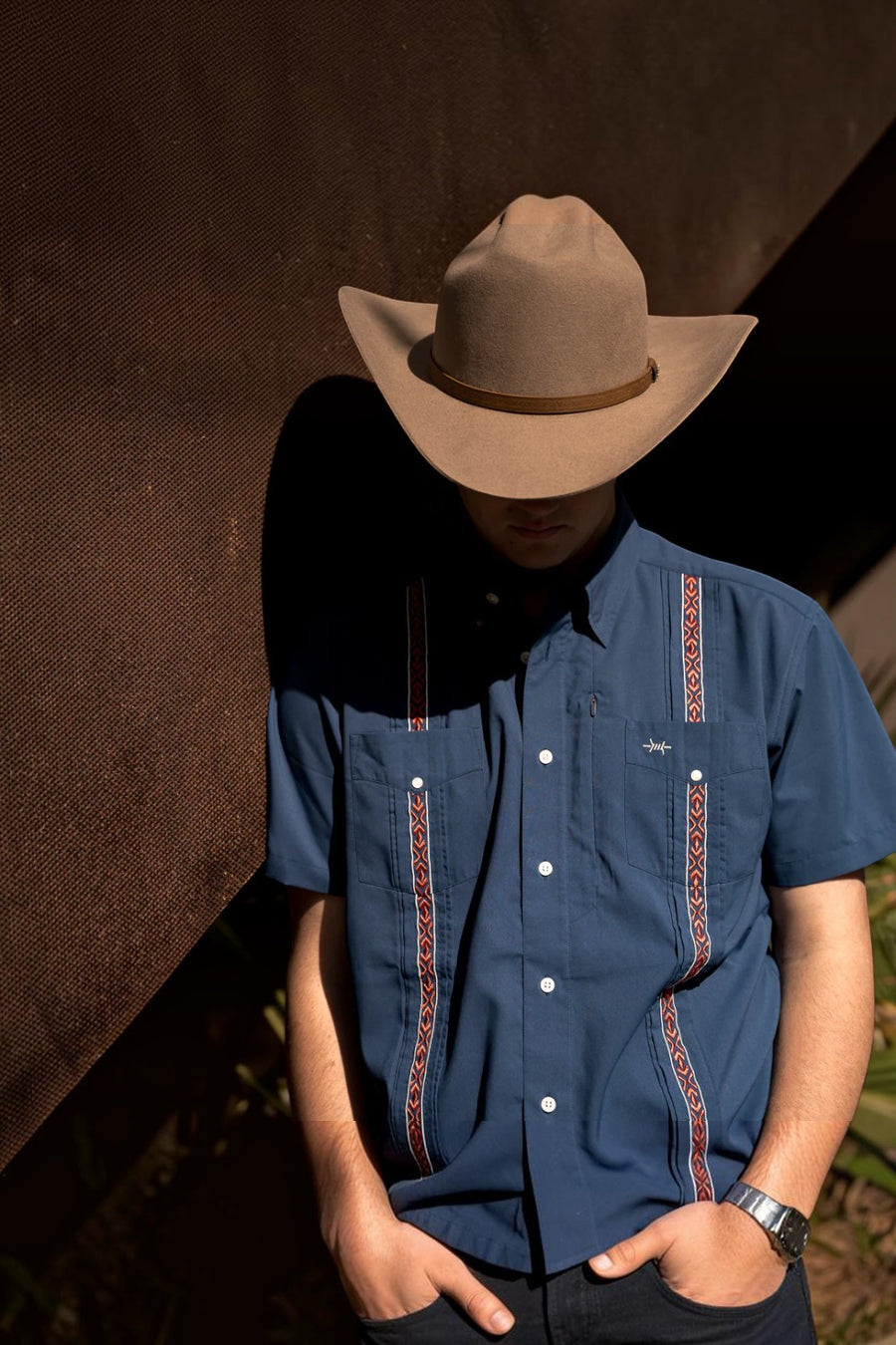 Texas Standard Guayabera Libre Short Sleeve Shirt in Libertad