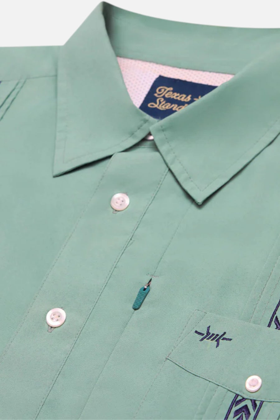 Texas Standard Guayabera Libre Short Sleeve Shirt in Marea