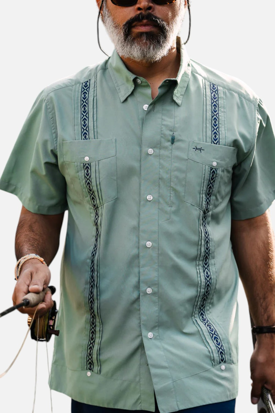 Texas Standard Guayabera Libre Short Sleeve Shirt in Marea