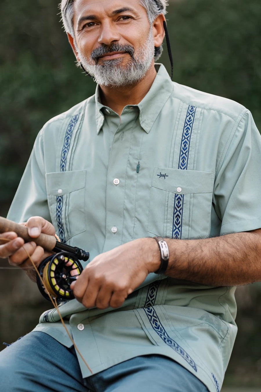 Texas Standard Guayabera Libre Short Sleeve Shirt in Marea