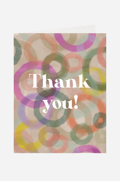 Halfpenny Postage Thank You Circles Card