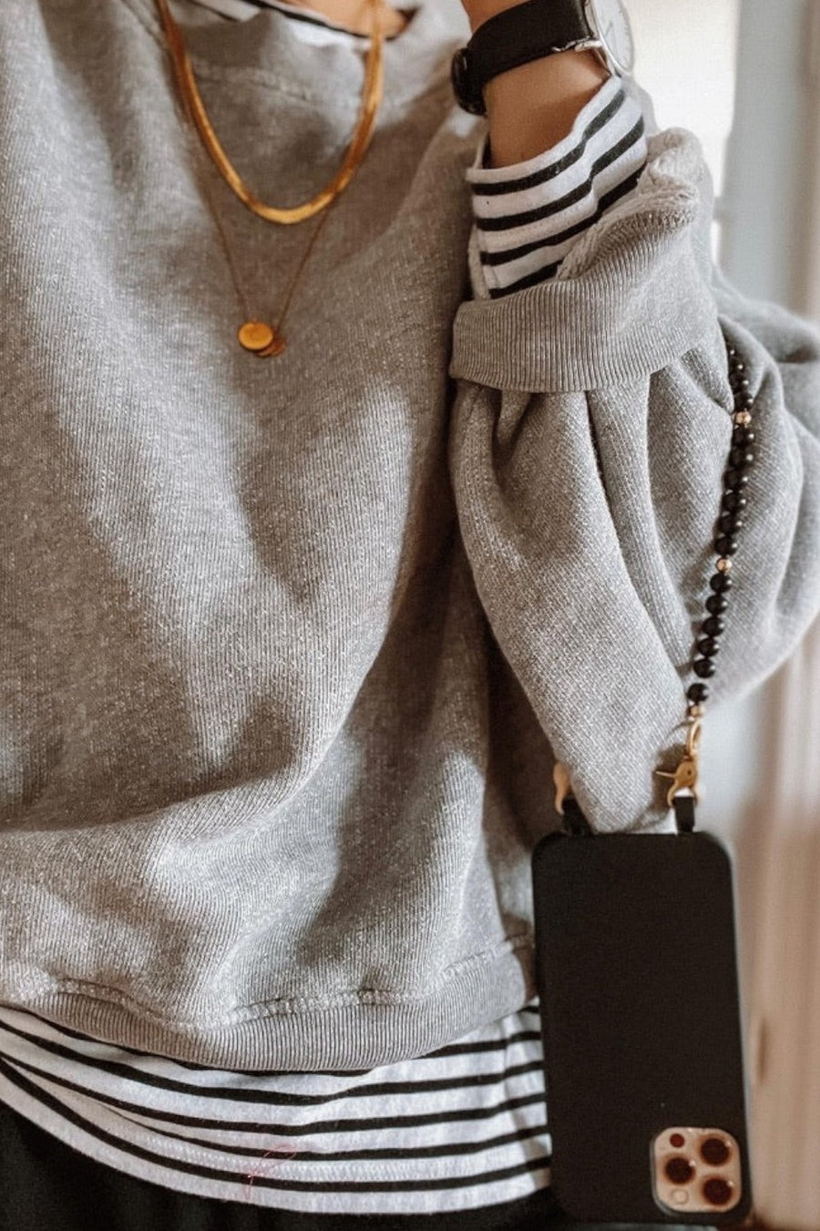 The Caep Jade Phone Wristlet in Gold