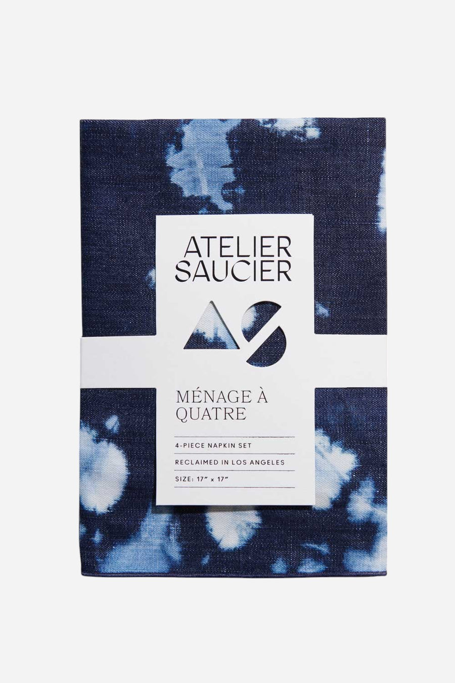 Tie-Dye Denim Linen Napkin, Set of 4