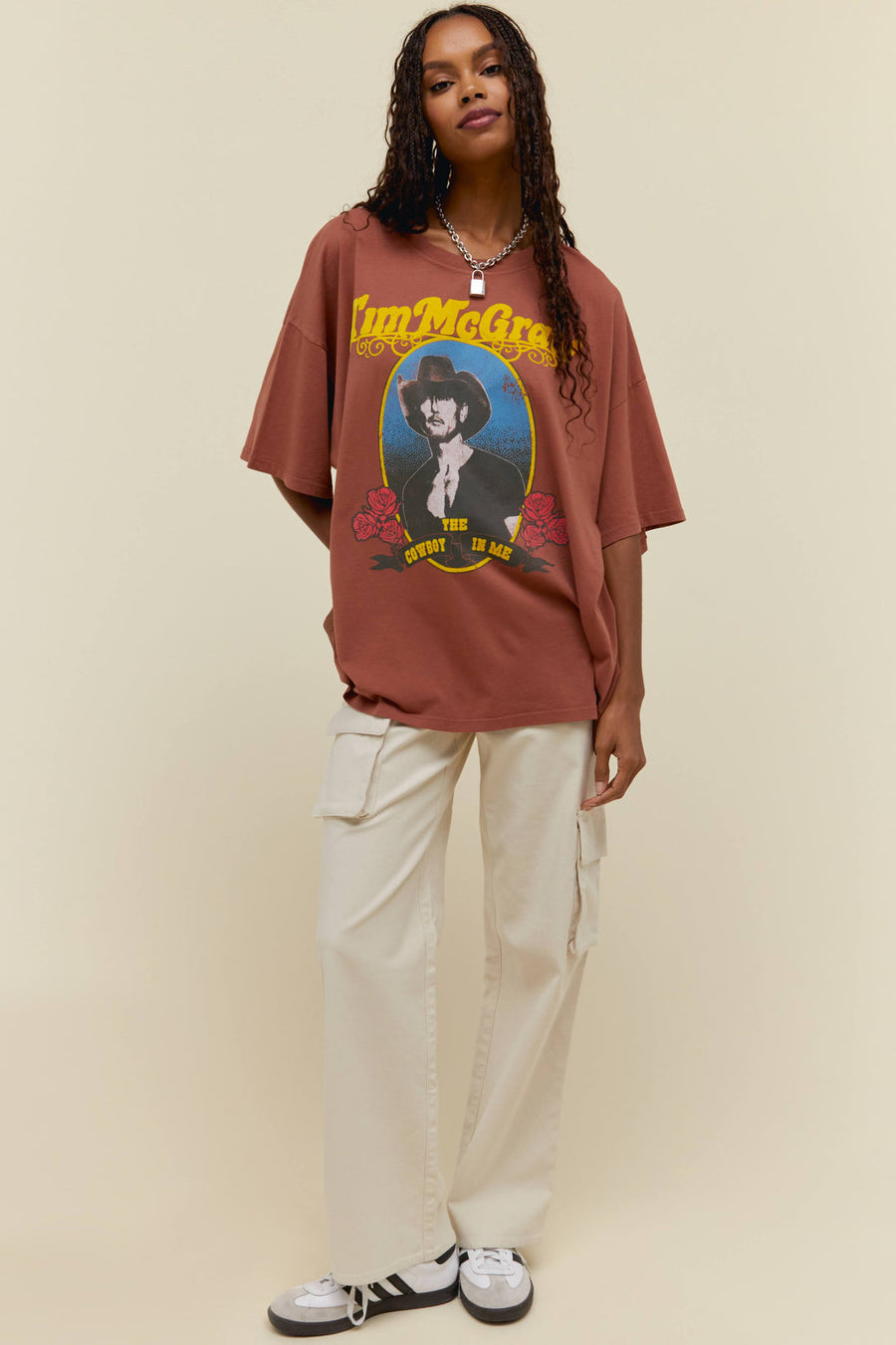 Daydreamer LA Tim McGraw Cowboy in Me Oversized Tee