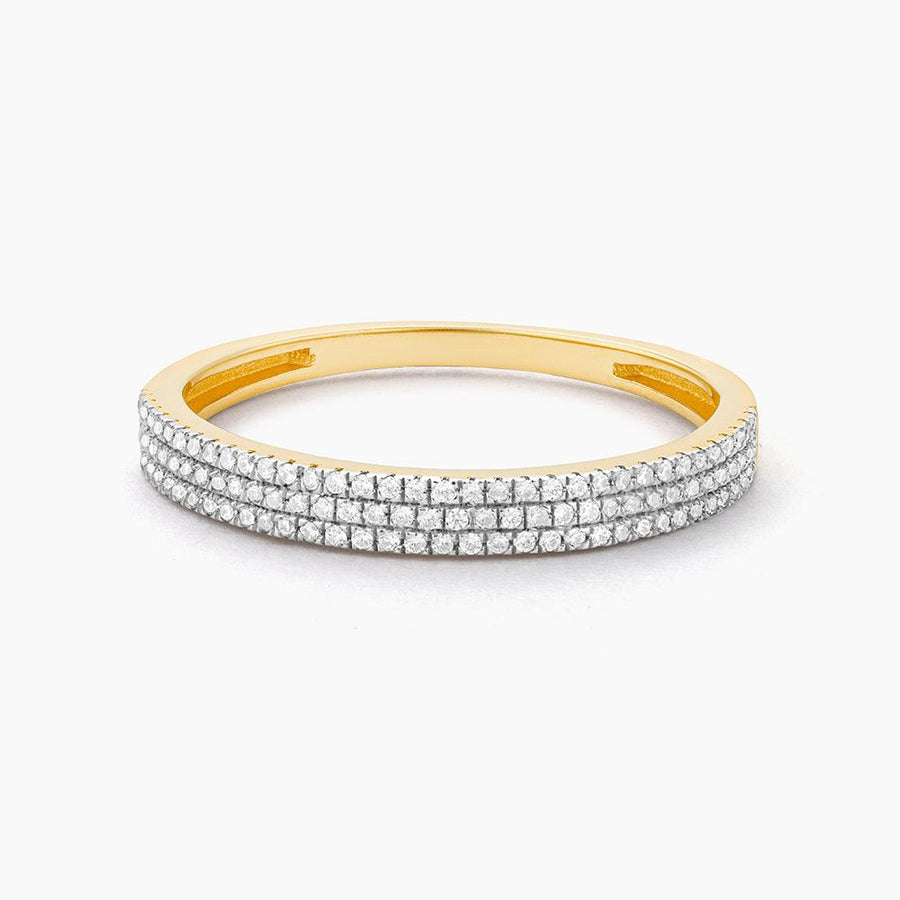 Ella Stein Triple Row Stackable Ring in Gold - Size 6