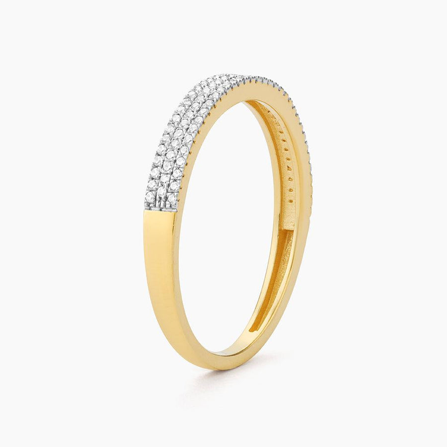 Ella Stein Triple Row Stackable Ring in Gold - Size 6