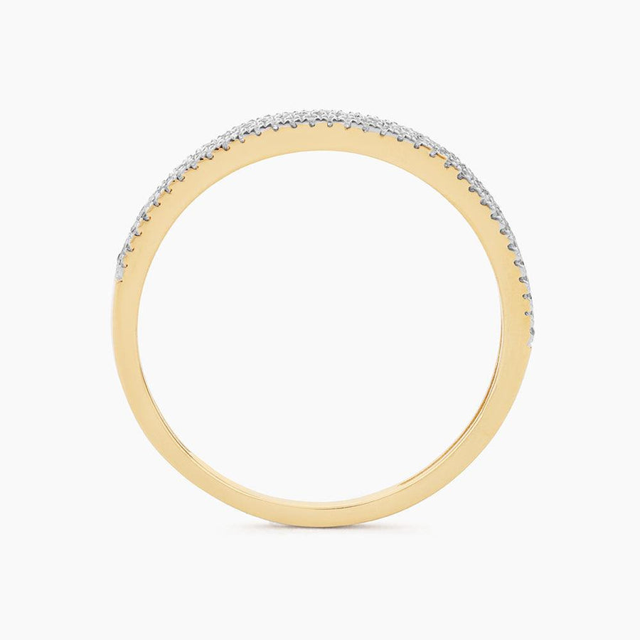 Ella Stein Triple Row Stackable Ring in Gold - Size 6