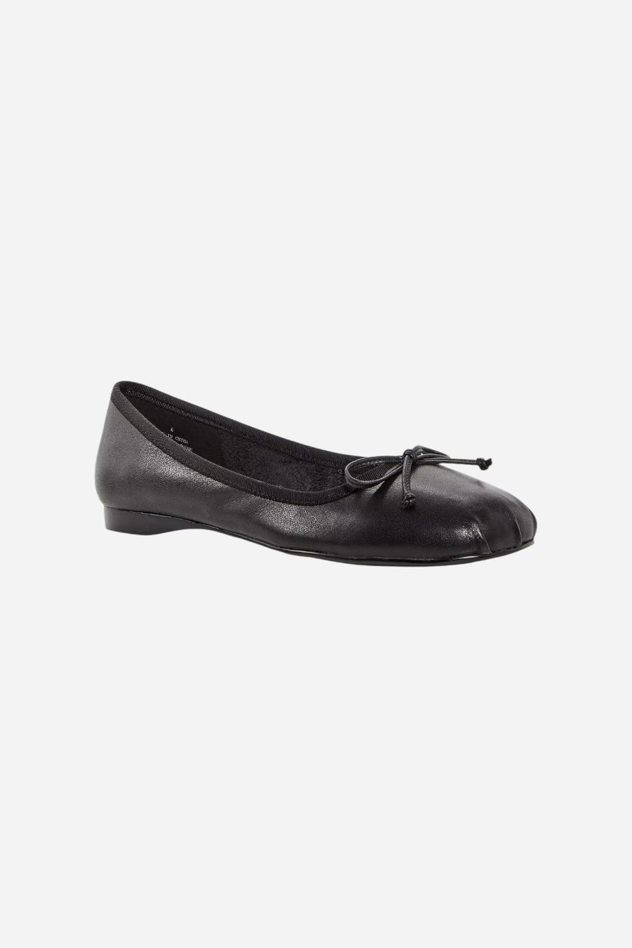 Jeffrey Campbell Tutu Ballet Flat in Black Satin
