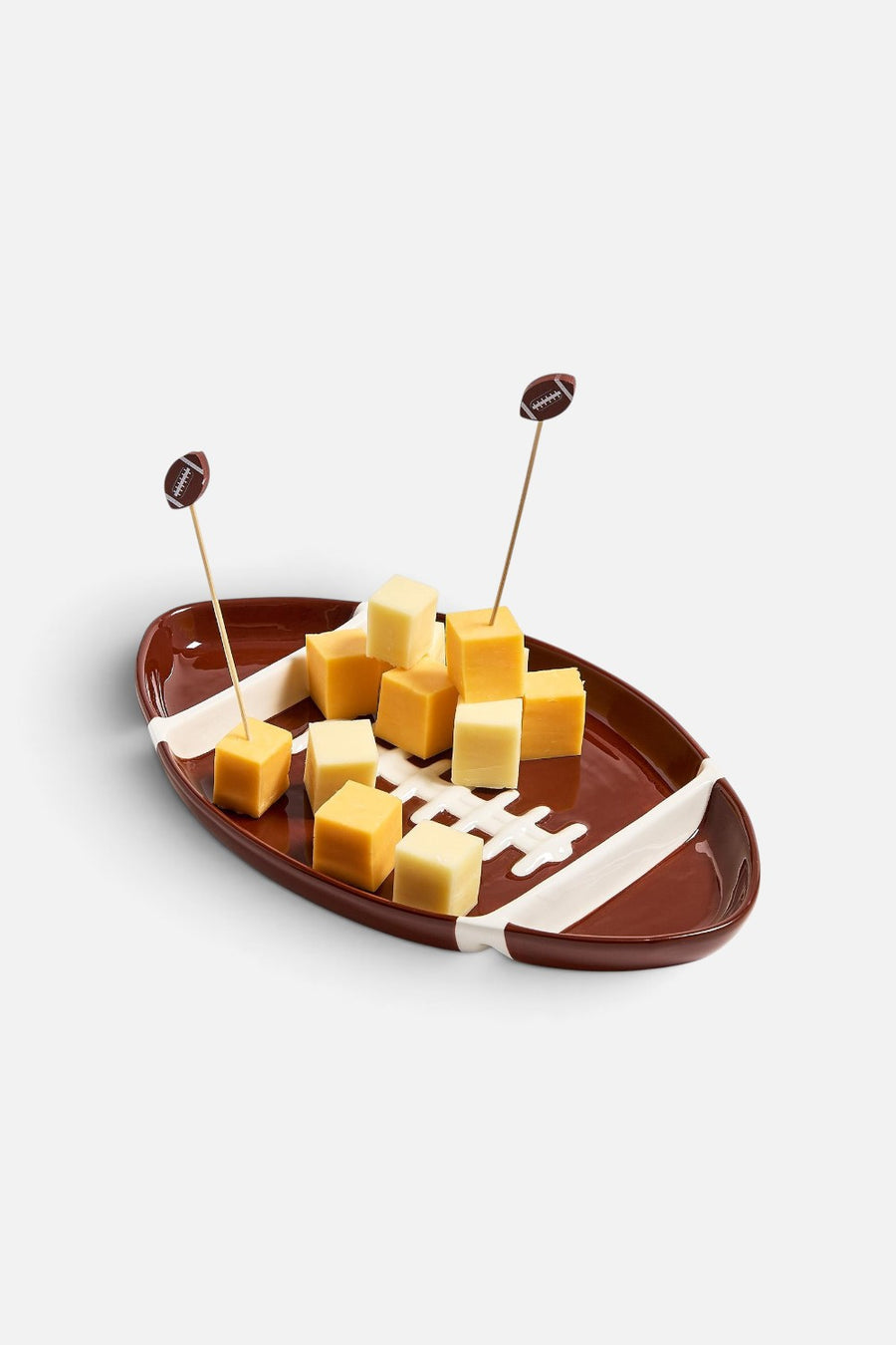 Two's Company Football Sectional Serving Platter