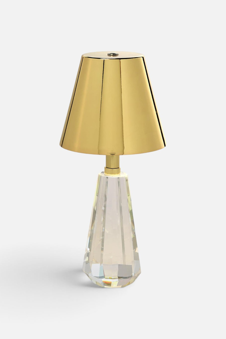 Two's Company Gold Crystal Cordless Lamp