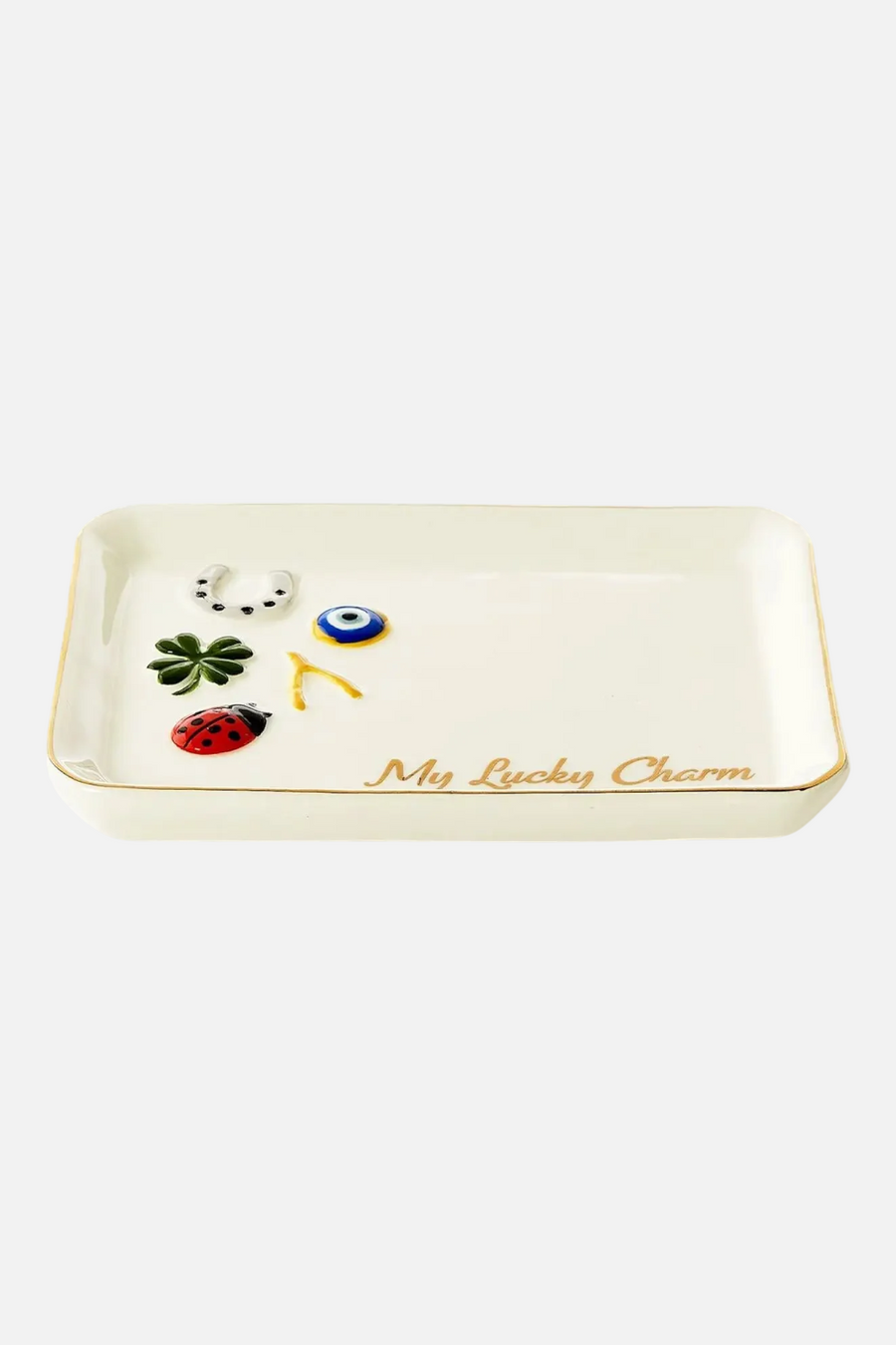 Two's Company Lucky Charm Decorative Tray