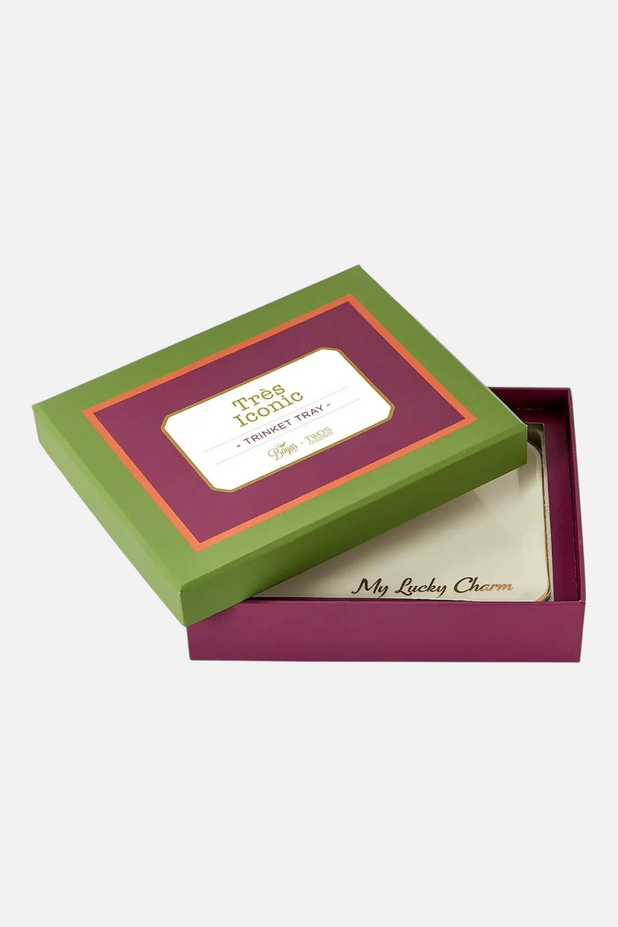 Two's Company Lucky Charm Decorative Tray