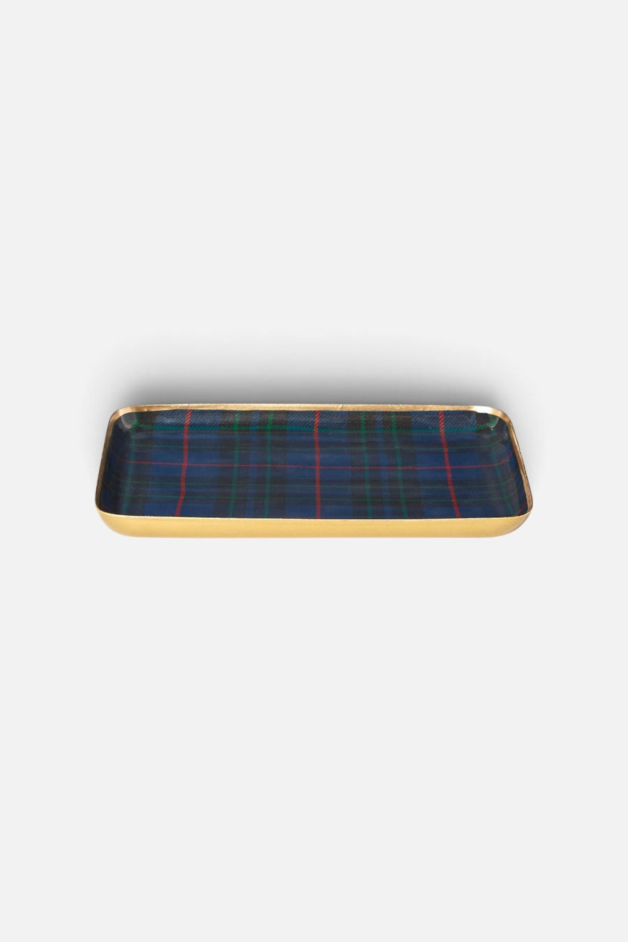 Two's Company Tartan Metal Tray