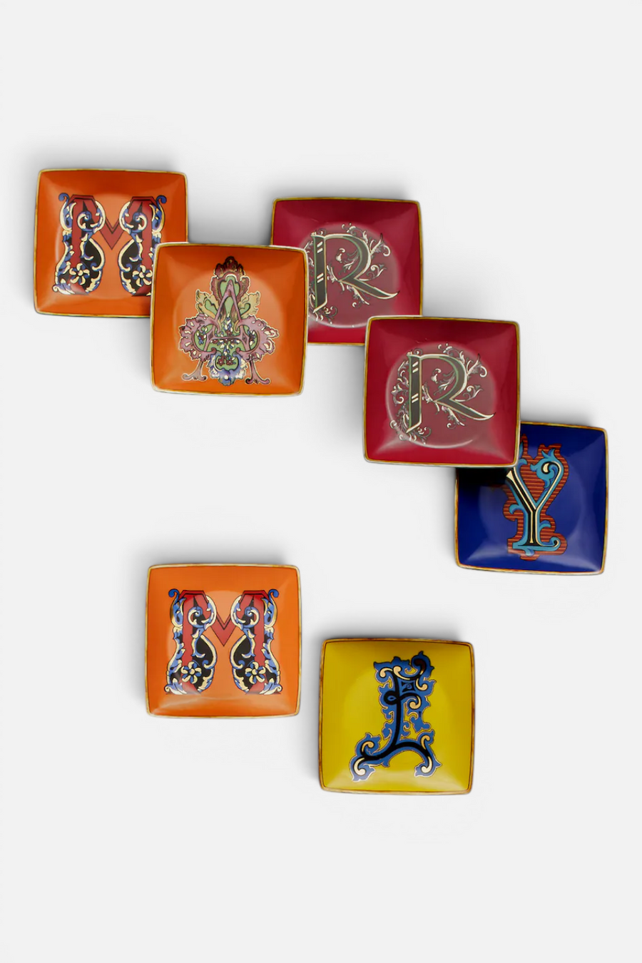 Versace Holiday Alphabet Canape Dish, Square