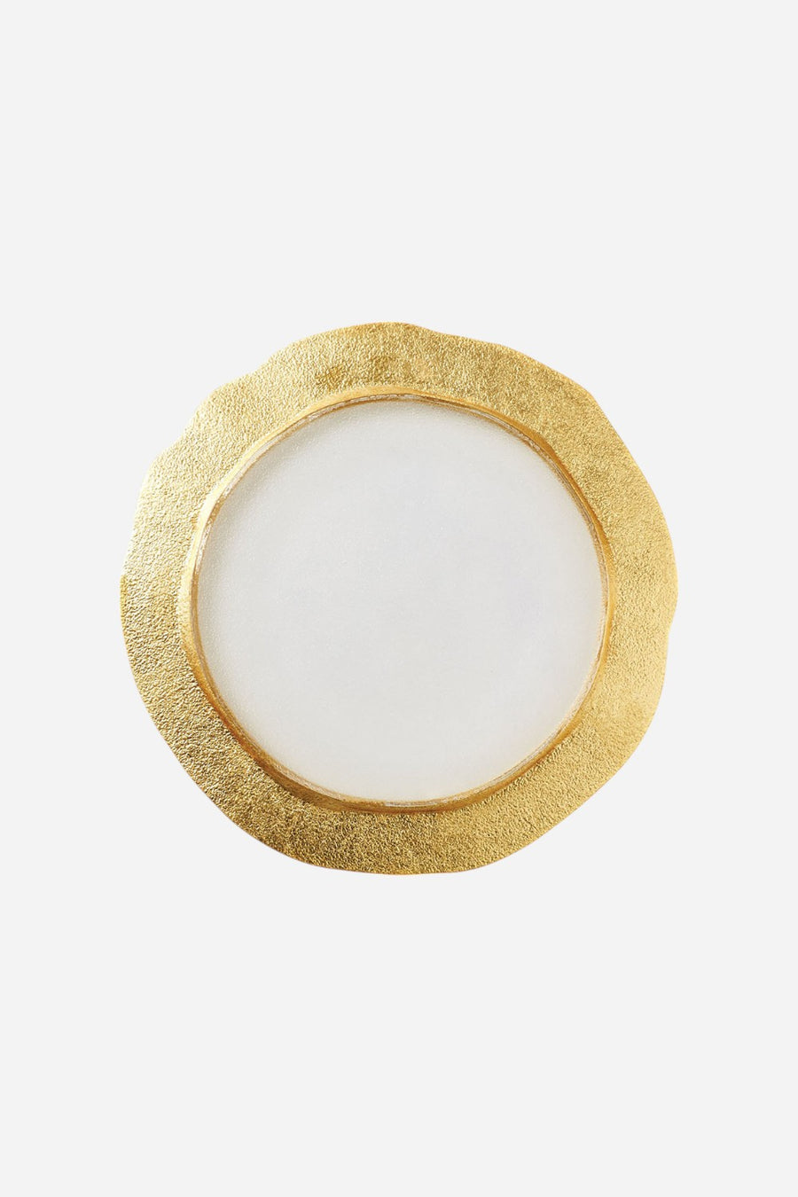 Vietri Rufolo Glass Gold Organic Charger
