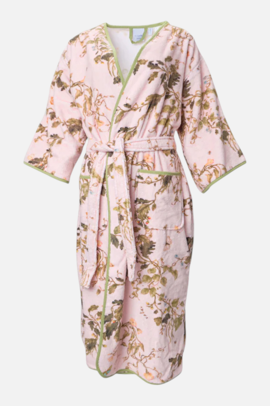 Weezie Bell Sleeve Plush Robe in Vivian Cherry