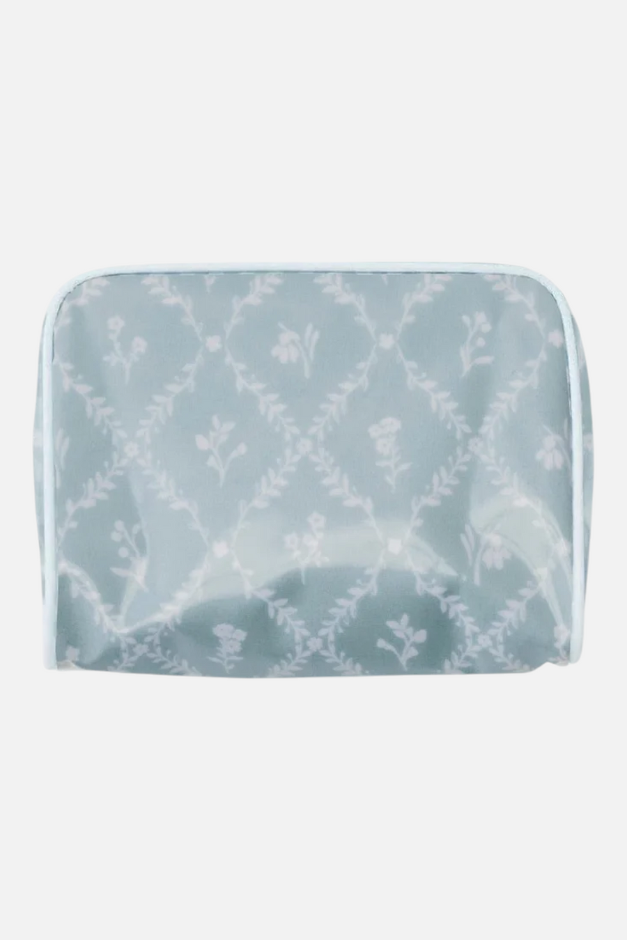 Weezie Toiletry Bag in Blue Trellis