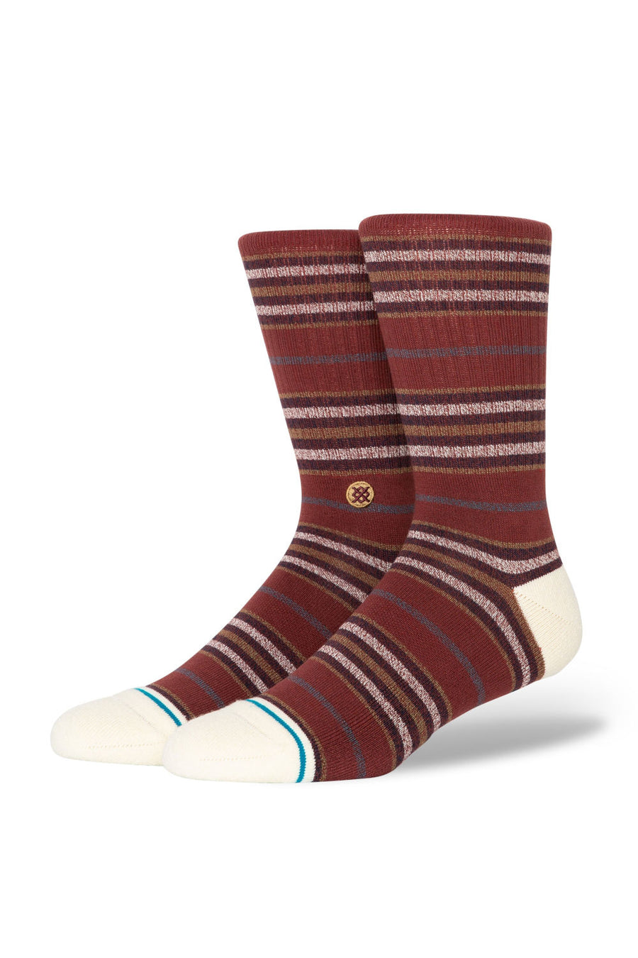 Stance Wilfred Crew Socks in Maroon