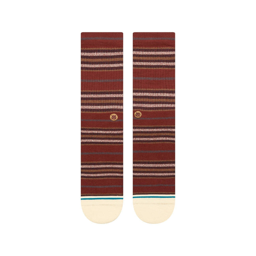 Stance Wilfred Crew Socks in Maroon