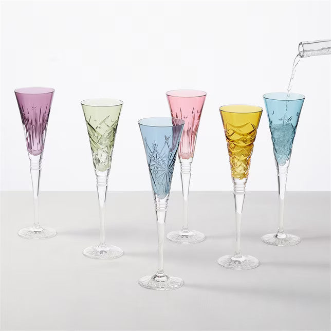 Waterford Winter Wonders Coloured Flutes - Set of 6