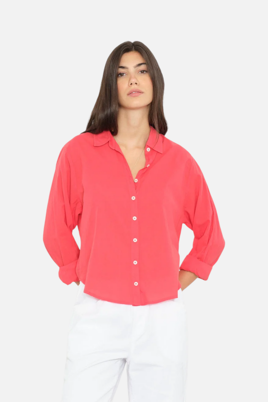 Xirena Bowie Shirt in Red Sky