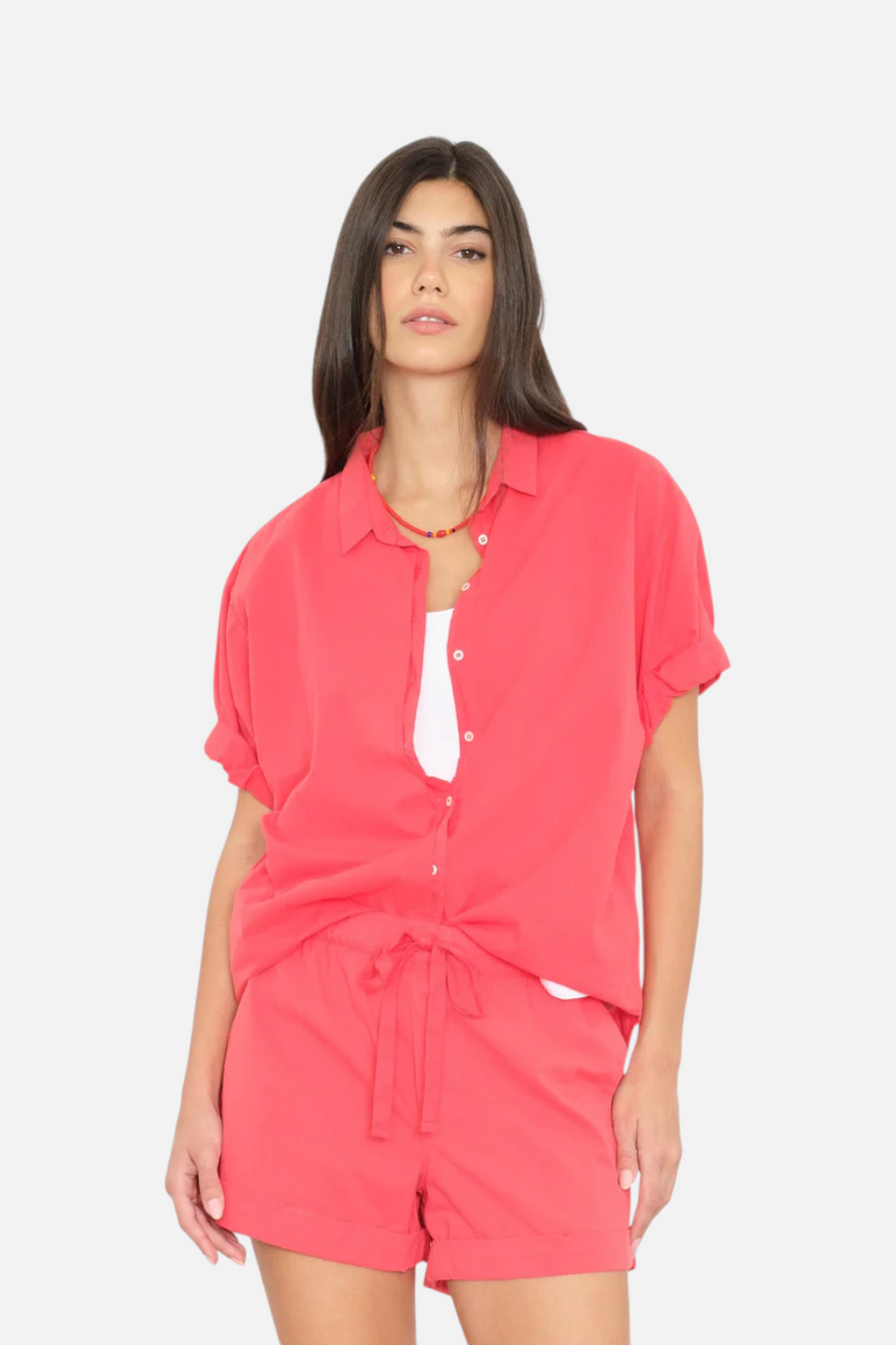 Xirena Channing Shirt in Red Sky