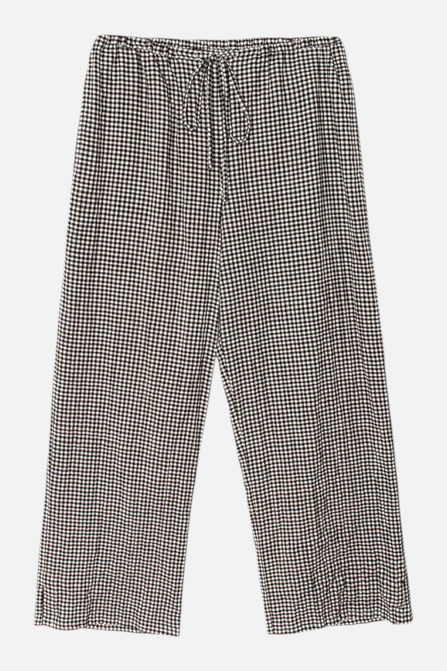 Xirena Olson Gingham Check Pant in Black Sand