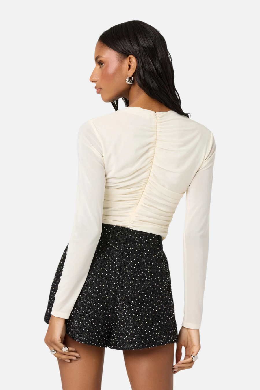 Astr the Label Yasmine Top in Off White