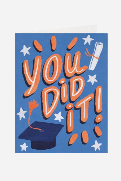 Halfpenny Postage You Did It Grad Card