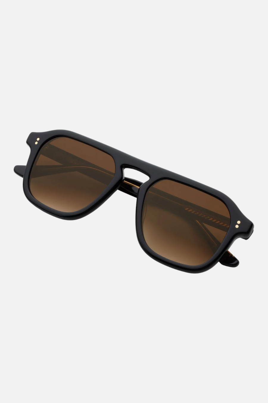 Krewe Zander Sunglasses in Black & Black Tea