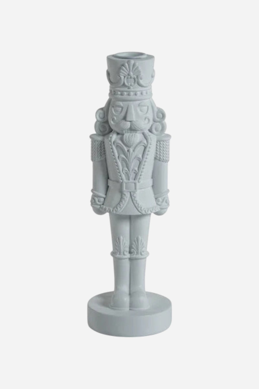 Zodax Nutcracker Taper Candle Holder in White - 10"