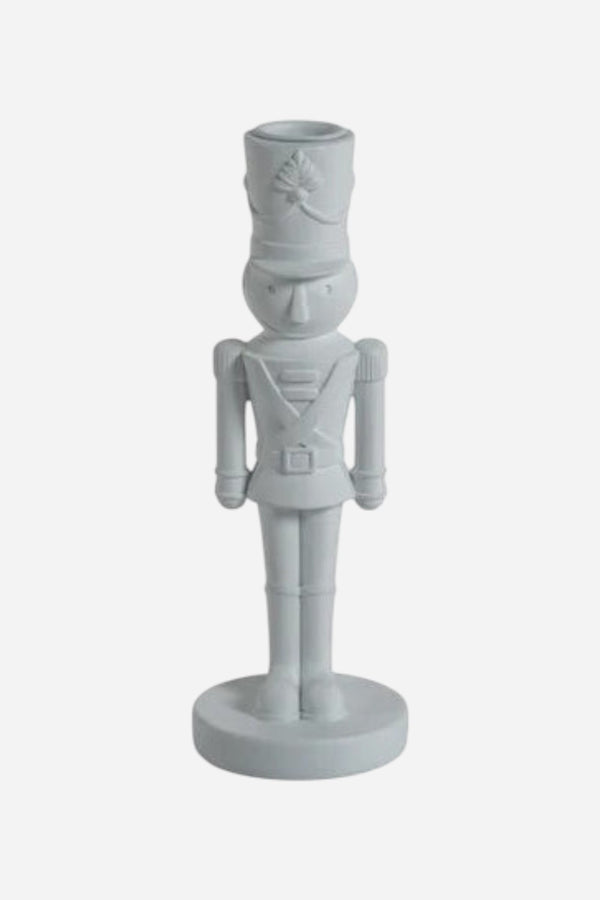 Zodax Nutcracker Taper Candle Holder in White