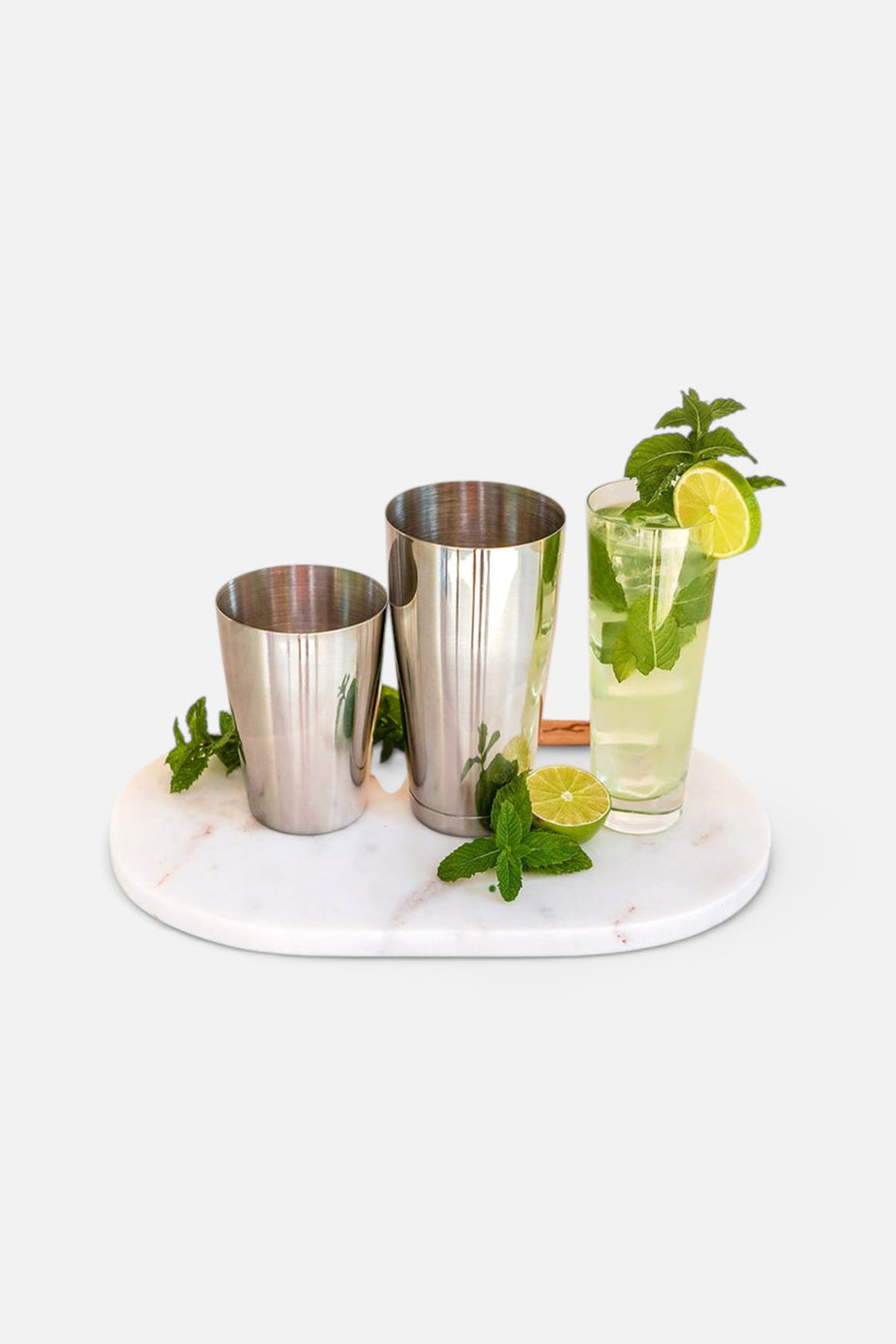 A Bar Above Boston Cocktail Shaker Weighted/Weighted in Stainless Steel – side view