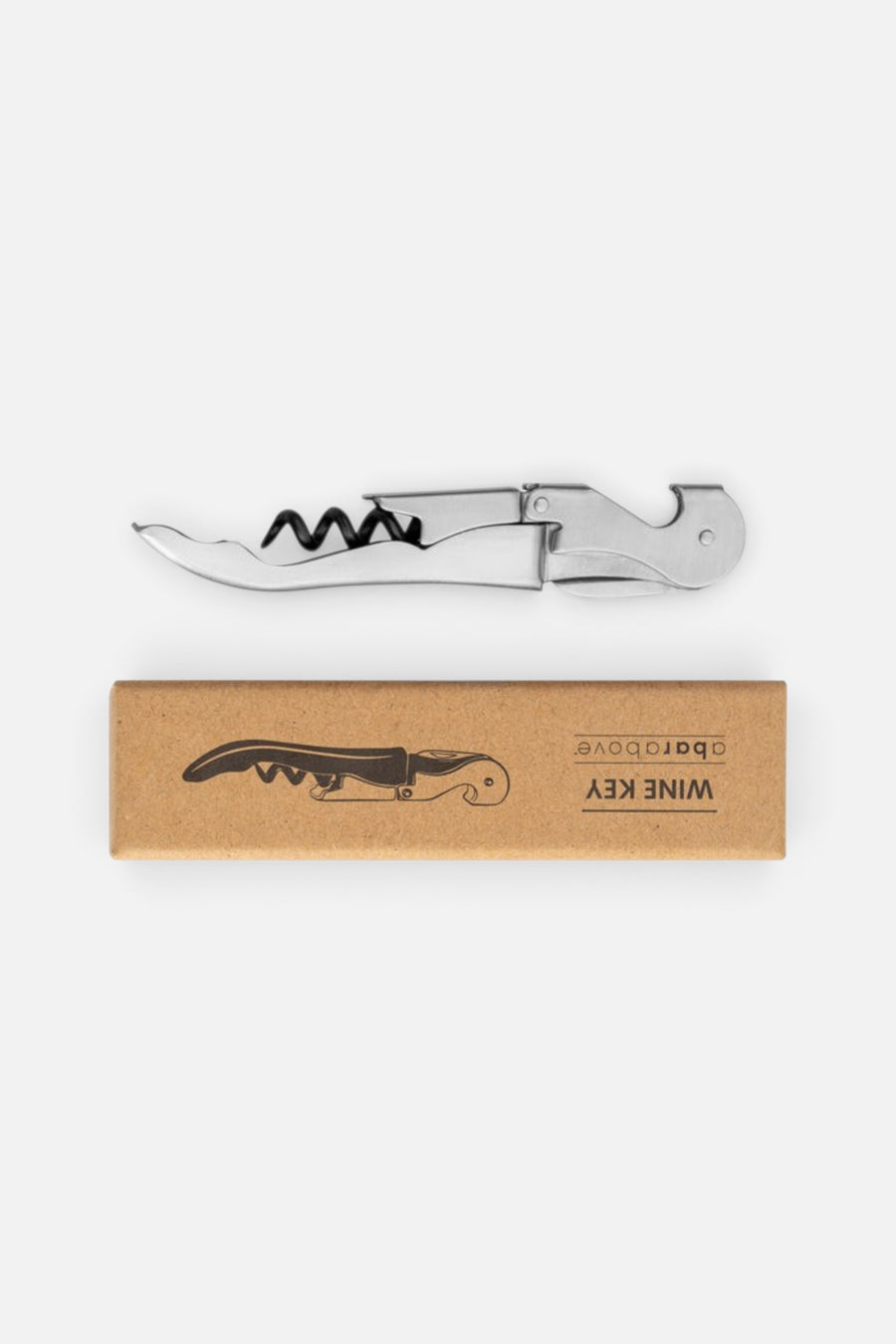 A Bar Above Wine Key Opener in Stainless Steel – side view
